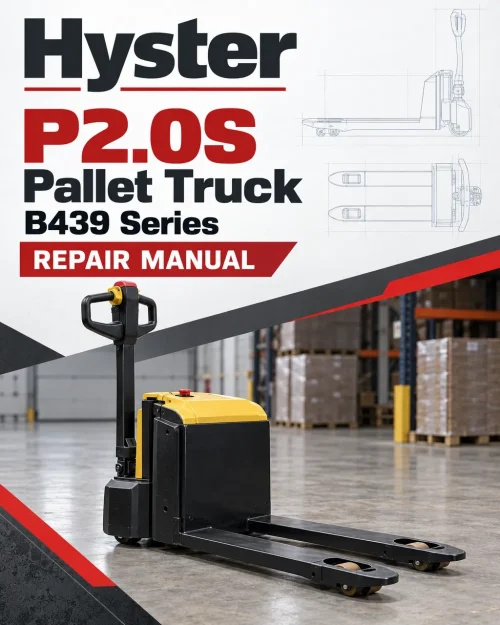 Hyster P2.0S Pallet Truck B439 Series Repair Manual Hyster P2.0S Pallet Truck B439 Series Repair Manual