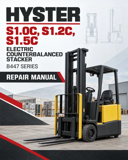 Hyster S1.0C, S1.2C, S1.5C Electric Counterbalanced Stacker B447 Series Repair Manual Hyster S1.0C, S1.2C, S1.5C Electric Counterbalanced Stacker B447 Series Repair Manual