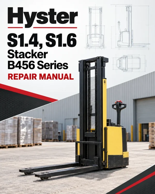 Hyster S1.4, S1.6 Stacker B456 Series Repair Manual Hyster S1.4, S1.6 Stacker B456 Series Repair Manual