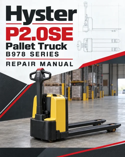 Hyster P2.0SE Pallet Truck B978 Series Repair Manual Hyster P2.0SE Pallet Truck B978 Series Repair Manual