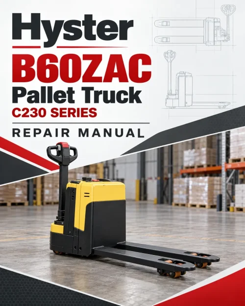 Hyster B60ZAC Pallet Truck C230 Series Repair Manual Hyster B60ZAC Pallet Truck C230 Series Repair Manual