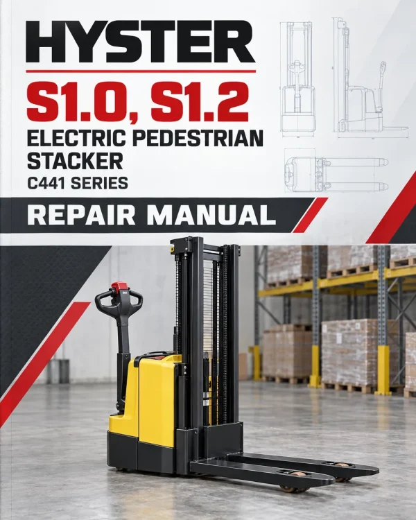 Hyster S1.0, S1.2 Electric Pedestrian Stacker C441 Series Repair Manual Hyster S1.0, S1.2 Electric Pedestrian Stacker C441 Series Repair Manual