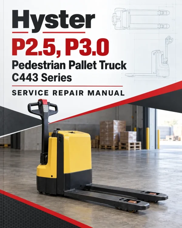 Hyster P2.5, P3.0 Pedestrian Pallet Truck C443 Series Service Repair Manual