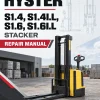 Hyster S1.4, S1.4I.L, S1.6, S1.6I.L Stacker C456 Series Repair Manual Hyster S1.4, S1.4I.L, S1.6, S1.6I.L Stacker C456 Series Repair Manual