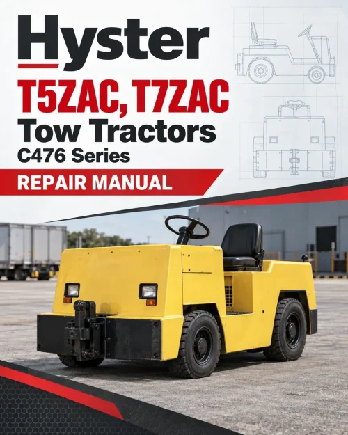 Hyster T5ZAC, T7ZAC Tow Tractors C476 Series Repair Manual