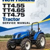 New Holland TT4.55, TT4.65, TT4.75 Tractor Service Manual New Holland TT4.55, TT4.65, TT4.75 Tractor Service Manual
