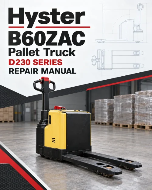 Hyster B60ZAC Pallet Truck D230 Series Repair Manual Hyster B60ZAC Pallet Truck D230 Series Repair Manual