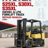 Hyster S25XL, S30XL, S35XL Diesel & LPG Forklift Truck B010 Series Repair Manual (USA) Hyster S25XL, S30XL, S35XL Diesel & LPG Forklift Truck B010 Series Repair Manual (USA)