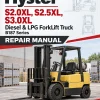 Hyster S2.0XL, S2.5XL, S3.0XL Diesel & LPG ForkLift Truck B187 Series Repair Manual (EU)