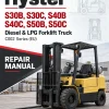Hyster S30B, S30C, S40B, S40C, S50B, S50C Diesel & LPG Forklift Truck C002 Series Repair Manual (EU)
