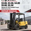 Hyster S3.00, S3.50, S4.00, S5.00, S5.50 Diesel & LPG Forklift Truck C004 Series Repair Manual (EU)