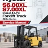 Hyster S6.00XL, S7.00XL Diesel & LPG Forklift Truck C024 Series Service Manual (EU) Hyster S6.00XL, S7.00XL Diesel & LPG Forklift Truck C024 Series Service Manual (EU)
