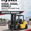 Hyster S135XL, S155XL, S155XL2 Diesel & LPG Forklift Truck C024 Series Service Manual (USA)