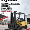 Hyster S2.0XL, S2.5XL, S3.0XL Diesel & LPG ForkLift Truck C187 Series Repair Manual (EU)