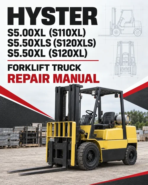 Hyster S5.00XL (S110XL), S5.50XLS (S120XLS), S5.50XL (S120XL) Forklift Truck D004 Series Repair Manual Hyster S5.00XL (S110XL), S5.50XLS (S120XLS), S5.50XL (S120XL) Forklift Truck D004 Series Repair Manual
