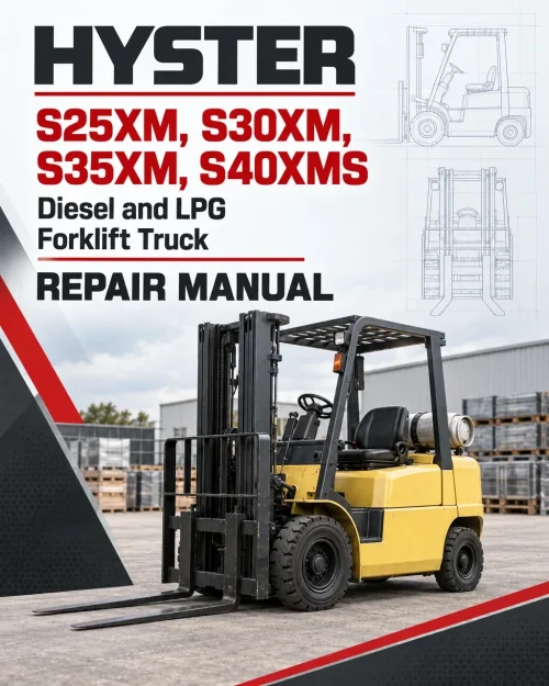 Hyster S25XM, S30XM, S35XM, S40XMS Diesel and LPG Forklift Truck D010 Series Repair Manual Hyster S25XM, S30XM, S35XM, S40XMS Diesel and LPG Forklift Truck D010 Series Repair Manual