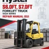 Hyster S6.0FT, S7.0FT Forklift Truck D024 Series Repair Manual (EU)