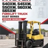 Hyster S40XM, S45XM, S50XM, S60XM, S65XM ForkLift Truck D187 Series Repair Manual (EU)