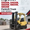 Hyster S40XM, S45XM, S50XM, S60XM, S65XM ForkLift Truck D187 Series Repair Manual (USA)