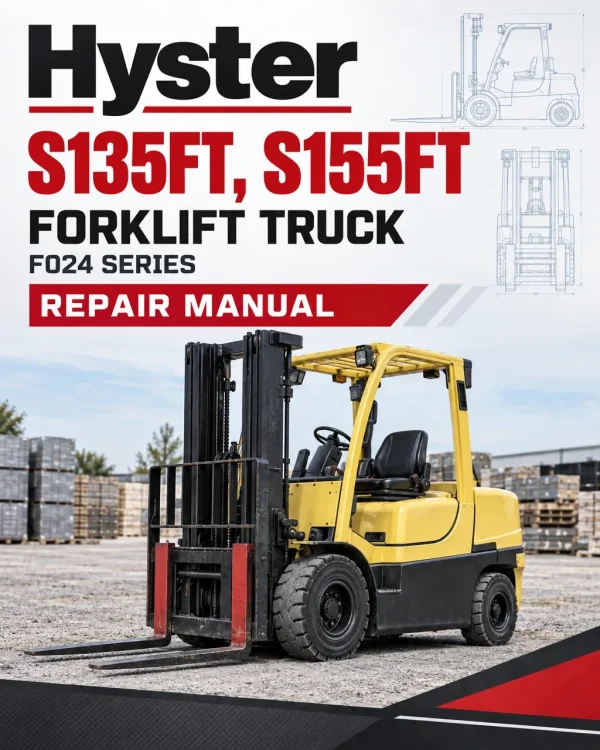 Hyster S135FT, S155FT Forklift Truck F024 Series Repair Manual (USA) Hyster S135FT, S155FT Forklift Truck F024 Series Repair Manual (USA)