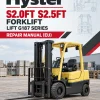 Hyster S2.0FT S2.5FT Forklift Lift G187 Series Repair Manual (EU) Hyster S2.0FT S2.5FT Forklift Lift G187 Series Repair Manual (EU)