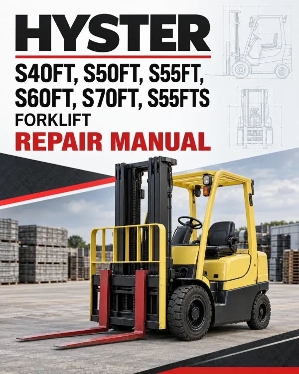 Hyster S40FT, S50FT, S55FT, S60FT, S70FT , S55FTS Forklift G187 Series Repair Manual Hyster S40FT, S50FT, S55FT, S60FT, S70FT , S55FTS Forklift G187 Series Repair Manual