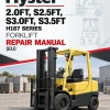 Hyster 2.0FT, S2.5FT, S3.0FT, S3.5FT Forklift H187 Series Repair Manual (EU) Hyster 2.0FT, S2.5FT, S3.0FT, S3.5FT Forklift H187 Series Repair Manual (EU)