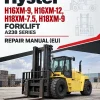 Hyster H16XM-9, H16XM-12, H18XM-7.5, H18XM-9 Forklift A238 Series Repair Manual (EU)