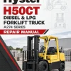 Hyster H50CT Diesel & LPG Forklift Truck A274 Series Repair Manual (USA)