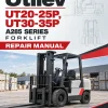 Utilev UT20-25P, UT30-35P Forklift A285 Series Repair Manual