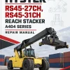 Hyster RS45-27CH, RS45-31CH Reach Stacker A404 Series Repair Manual Hyster RS45-27CH, RS45-31CH Reach Stacker A404 Series Repair Manual
