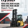 Hyster RS45-27CH, RS46-41LSCH; RS45-24IH, RS46-38LSIH Reach Truck B222 Series Repair Manual (EU) Hyster RS45-27CH, RS46-41LSCH; RS45-24IH, RS46-38LSIH Reach Truck B222 Series Repair Manual (EU)