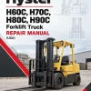 Hyster H60C, H70C, H80C, H90C Forklift Truck C005 Series Repair Manual (USA)