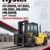 Hyster H7.00HS, H7.50H, H8.00H, H9.00H, H9.00HS Lift Truck C007 Series Repair Manual (EU) Hyster H7.00HS, H7.50H, H8.00H, H9.00H, H9.00HS Lift Truck C007 Series Repair Manual (EU)