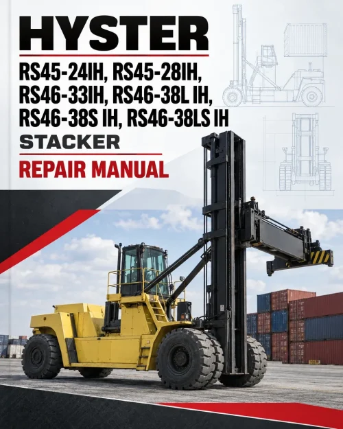 Hyster RS45-24IH, RS45-28IH, RS46-33IH, RS46-38L IH, RS46-38S IH, RS46-38LS IH Stacker C222 Series Repair Manual Hyster RS45-24IH, RS45-28IH, RS46-33IH, RS46-38L IH, RS46-38S IH, RS46-38LS IH Stacker C222 Series Repair Manual