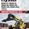 Hyster RS45-27, RS45-31, RS46-36, RS46-41L, RS46-41S, RS46-41LS Truck C222 Series Repair Manual (EU) Hyster RS45-27, RS45-31, RS46-36, RS46-41L, RS46-41S, RS46-41LS Truck C222 Series Repair Manual (EU)