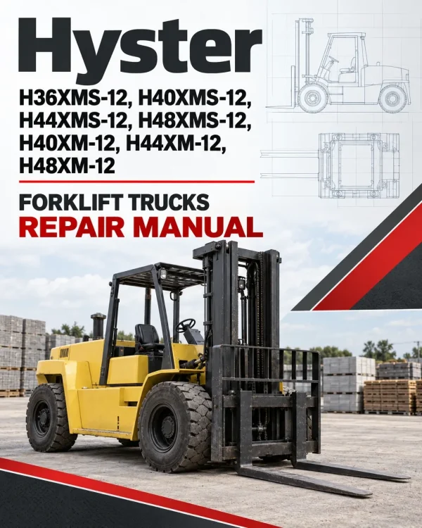 Hyster H36XMS-12, H40XMS-12, H44XMS-12, H48XMS-12, H40XM-12, H44XM-12, H48XM-12 Forklift Trucks C917 Series Repair Manual