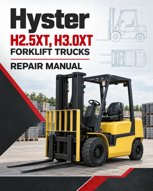 Hyster H2.5XT, H3.0XT Forklift Trucks C966 Series Repair Manual
