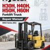 Hyster H30H, H40H, H50H, H60H Forklift Truck D003 Series Repair Manual (EU)