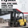Hyster H60E, H70E, H80E, H100E, H110E Forklift Truck D005 Series Repair Manual (USA)