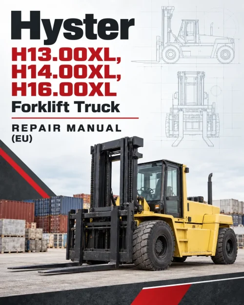 Hyster H13.00XL, H14.00XL, H16.00XL Forklift Truck D019 Series Repair Manual (EU)