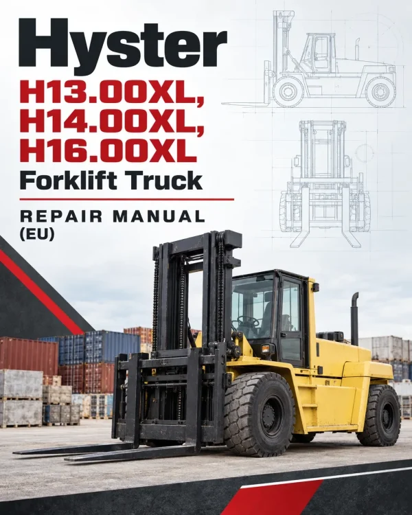 Hyster H13.00XL, H14.00XL, H16.00XL Forklift Truck D019 Series Repair Manual (EU)