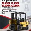 Hyster H2.00XM, H2.50XM, H3.00XM, H3.20XM Forklift Truck D177 Series Repair Manual (EU)