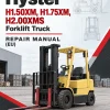 Hyster H1.50XM, H1.75XM, H2.00XMS Forklift Truck E001 Series Repair Manual (EU)