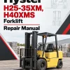 Hyster H25-35XM, H40XMS Forklift E001 Series Repair Manual