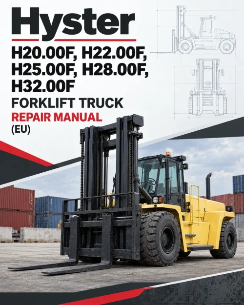 Hyster H20.00F, H22.00F, H25.00F, H28.00F, H32.00F Forklift Truck E008 Series Repair Manual (EU) Hyster H20.00F, H22.00F, H25.00F, H28.00F, H32.00F Forklift Truck E008 Series Repair Manual (EU)