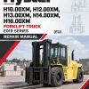 Hyster H10.00XM, H12.00XM, H13.00XM, H14.00XM, H16.00XM Forklift Truck E019 Series Repair Manual (EU)