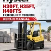 Hyster H30FT, H35FT, H40FTS Forklift Truck F001 Series Repair Manual Hyster H30FT, H35FT, H40FTS Forklift Truck F001 Series Repair Manual