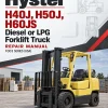 Hyster H40J, H50J, H60JS Diesel or LPG Forklift Truck F003 Series Repair Manual (USA)