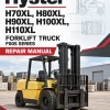 Hyster H70XL, H80XL, H90XL, H100XL, H110XL Forklift Truck F005 Series Repair Manual (USA)